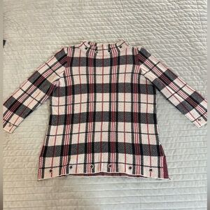 Belldini Plaid Cowl Neck Sweater - Size L